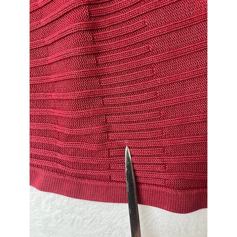 Isabella Bird Red Sunburst 100% Cotton Asymmetrical Boho Earthy Y2K Fall sz L - Picture 7 of 8